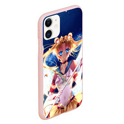 Чехол iPhone 11 матовый SAILOR MOON, цвет: 3D-светло-розовый — фото 2