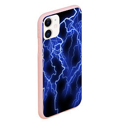 Чехол iPhone 11 матовый МОЛНИЯ NEON, цвет: 3D-светло-розовый — фото 2