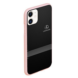 Чехол iPhone 11 матовый LEXUS, цвет: 3D-светло-розовый — фото 2
