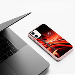 Чехол iPhone 11 матовый LEXUS, цвет: 3D-светло-розовый — фото 2