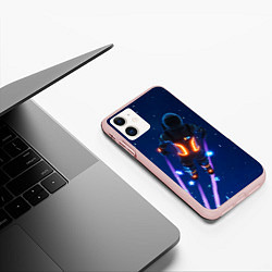 Чехол iPhone 11 матовый Dark Voyager, цвет: 3D-светло-розовый — фото 2