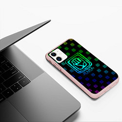 Чехол iPhone 11 матовый JoJo Bizarre Adventure, цвет: 3D-светло-розовый — фото 2