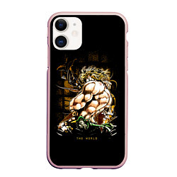 Чехол iPhone 11 матовый JoJo Bizarre Adventure, цвет: 3D-светло-розовый