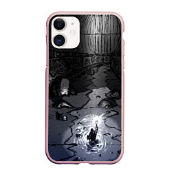Чехол iPhone 11 матовый Lovecraft Лавкрафт, цвет: 3D-светло-розовый