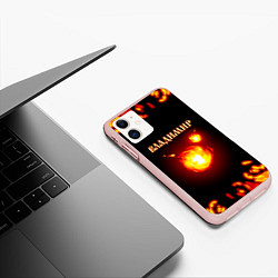 Чехол iPhone 11 матовый Владимир, цвет: 3D-светло-розовый — фото 2