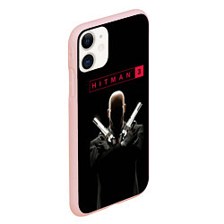 Чехол iPhone 11 матовый Hitman III, цвет: 3D-светло-розовый — фото 2