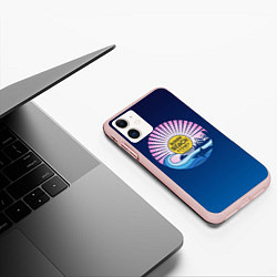 Чехол iPhone 11 матовый Bondi Beach Sydney, цвет: 3D-светло-розовый — фото 2