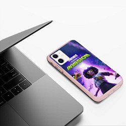 Чехол iPhone 11 матовый FORTNITE 7 СЕЗОН 2 ЧАСТЬ, цвет: 3D-светло-розовый — фото 2