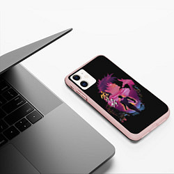 Чехол iPhone 11 матовый Joseph Joestar, цвет: 3D-светло-розовый — фото 2