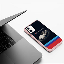 Чехол iPhone 11 матовый BMW CLS 3 0 PERFORMANCE, цвет: 3D-светло-розовый — фото 2