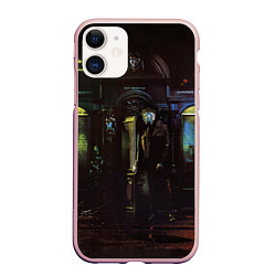 Чехол iPhone 11 матовый MARKUL SENSE OF HUMAN, цвет: 3D-светло-розовый