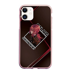 Чехол iPhone 11 матовый Diluc Ragnvindr Дилюк Рагнвиндр, Genshin Impact, цвет: 3D-светло-розовый