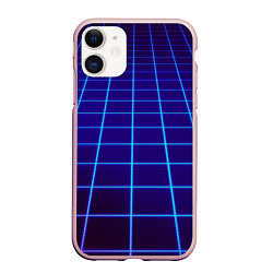 Чехол iPhone 11 матовый NEON 3D WORLD, цвет: 3D-светло-розовый