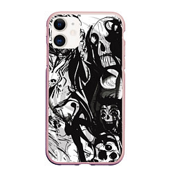 Чехол iPhone 11 матовый Terrifying chaos, цвет: 3D-светло-розовый