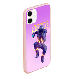 Чехол iPhone 11 матовый Fortnite Battle Royale Dark Voyager Астронавт в чё, цвет: 3D-светло-розовый — фото 2
