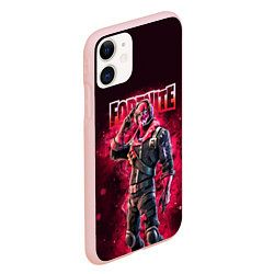 Чехол iPhone 11 матовый Fortnite Raptor Skin Video game, цвет: 3D-светло-розовый — фото 2