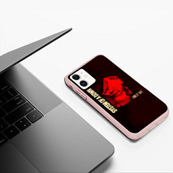 Чехол iPhone 11 матовый Lonely Day EP - System of a Down, цвет: 3D-светло-розовый — фото 2