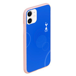 Чехол iPhone 11 матовый Tottenham hotspur Голубая абстракция, цвет: 3D-светло-розовый — фото 2