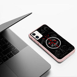 Чехол iPhone 11 матовый Travis Scott - фортнайт, цвет: 3D-светло-розовый — фото 2