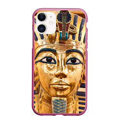 Чехол iPhone 11 матовый Фараон цвета 3D-малиновый — фото 1