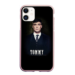 Чехол iPhone 11 матовый Peaky Tommy, цвет: 3D-светло-розовый
