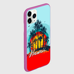 Чехол iPhone 11 Pro матовый HAWAII 6, цвет: 3D-фиолетовый — фото 2