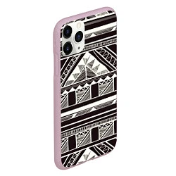 Чехол iPhone 11 Pro матовый Etno pattern, цвет: 3D-розовый — фото 2