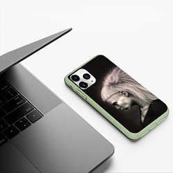 Чехол iPhone 11 Pro матовый Die Antwoord GIrl, цвет: 3D-салатовый — фото 2