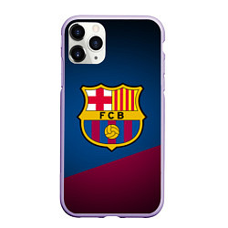 Чехол iPhone 11 Pro матовый FCB Barcelona, цвет: 3D-светло-сиреневый