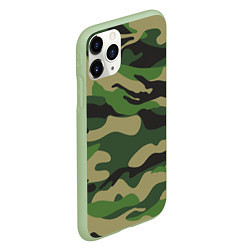 Чехол iPhone 11 Pro матовый Камуфляж: хаки/зеленый, цвет: 3D-салатовый — фото 2