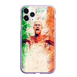 Чехол iPhone 11 Pro матовый Conor McGregor: Ireland, цвет: 3D-светло-сиреневый