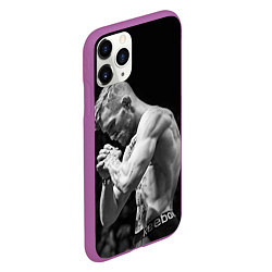 Чехол iPhone 11 Pro матовый Conor McGregor: Mono, цвет: 3D-фиолетовый — фото 2