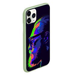 Чехол iPhone 11 Pro матовый McGregor Neon, цвет: 3D-салатовый — фото 2