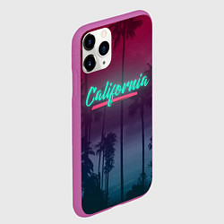 Чехол iPhone 11 Pro матовый California, цвет: 3D-фиолетовый — фото 2