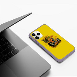 Чехол iPhone 11 Pro матовый Череп 6, цвет: 3D-серый — фото 2