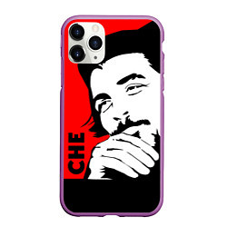 Чехол iPhone 11 Pro матовый Че Гевара, цвет: 3D-фиолетовый