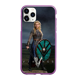 Чехол iPhone 11 Pro матовый Vikings: Ladgertha, цвет: 3D-фиолетовый