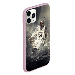 Чехол iPhone 11 Pro матовый Kobe Bryant, цвет: 3D-розовый — фото 2