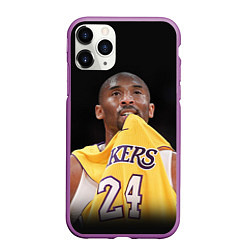 Чехол iPhone 11 Pro матовый Kobe Bryant, цвет: 3D-фиолетовый