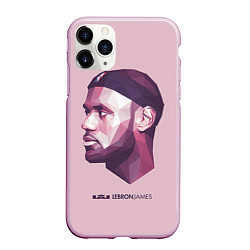 Чехол iPhone 11 Pro матовый LeBron James: Poly Violet, цвет: 3D-розовый