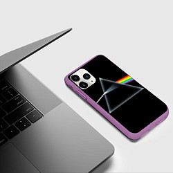 Чехол iPhone 11 Pro матовый Pink floyd, цвет: 3D-фиолетовый — фото 2