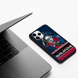 Чехол iPhone 11 Pro матовый Colorado Avalanche, цвет: 3D-черный — фото 2