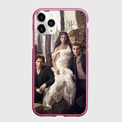 Чехол iPhone 11 Pro матовый Vampire Queen, цвет: 3D-малиновый