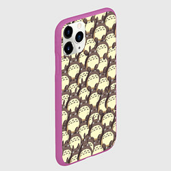 Чехол iPhone 11 Pro матовый Тоторо, цвет: 3D-фиолетовый — фото 2