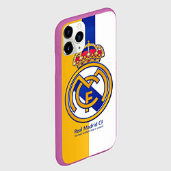 Чехол iPhone 11 Pro матовый Real Madrid CF, цвет: 3D-фиолетовый — фото 2