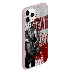 Чехол iPhone 11 Pro матовый Walking Dead: Deryl Dixon, цвет: 3D-розовый — фото 2