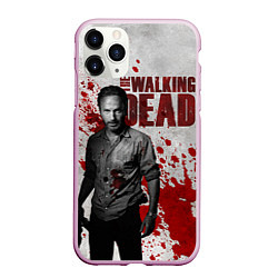 Чехол iPhone 11 Pro матовый Walking Dead: Rick Grimes, цвет: 3D-розовый