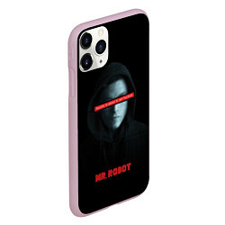 Чехол iPhone 11 Pro матовый Mr Robot, цвет: 3D-розовый — фото 2