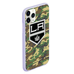 Чехол iPhone 11 Pro матовый Kings Camouflage, цвет: 3D-светло-сиреневый — фото 2
