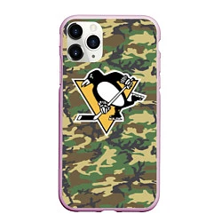 Чехол iPhone 11 Pro матовый Penguins Camouflage